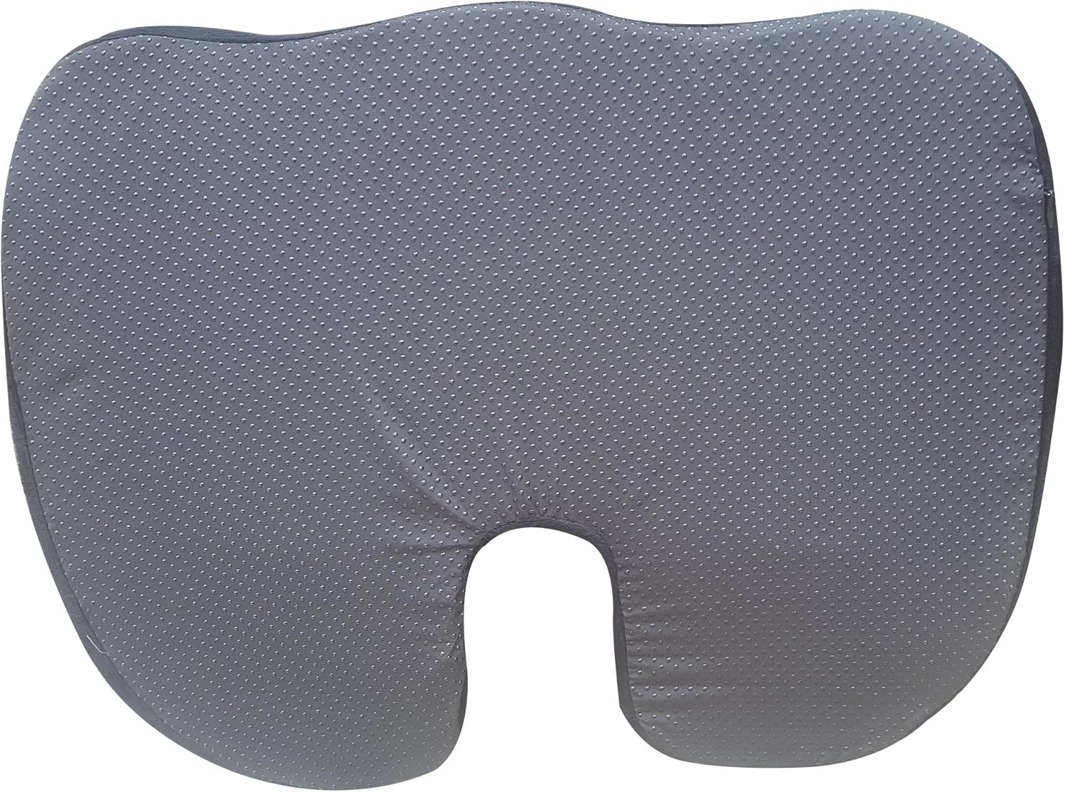 FOMI Extra Thick Firm Coccyx Orthopedic Memory Foam Seat Cushion | Black Large Cushion for Car or Truck Seat, Office Chair, Wheelchair | Back Pain Relief