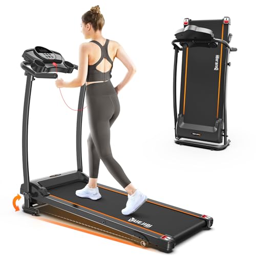 Treadmill with Incline, 3.0HP Foldable Treadmill for Home Office Small Space Portable Walking Treadmill 240 Lbs with 12 Preset PROG, LED Display, Speaker and Cup Holder