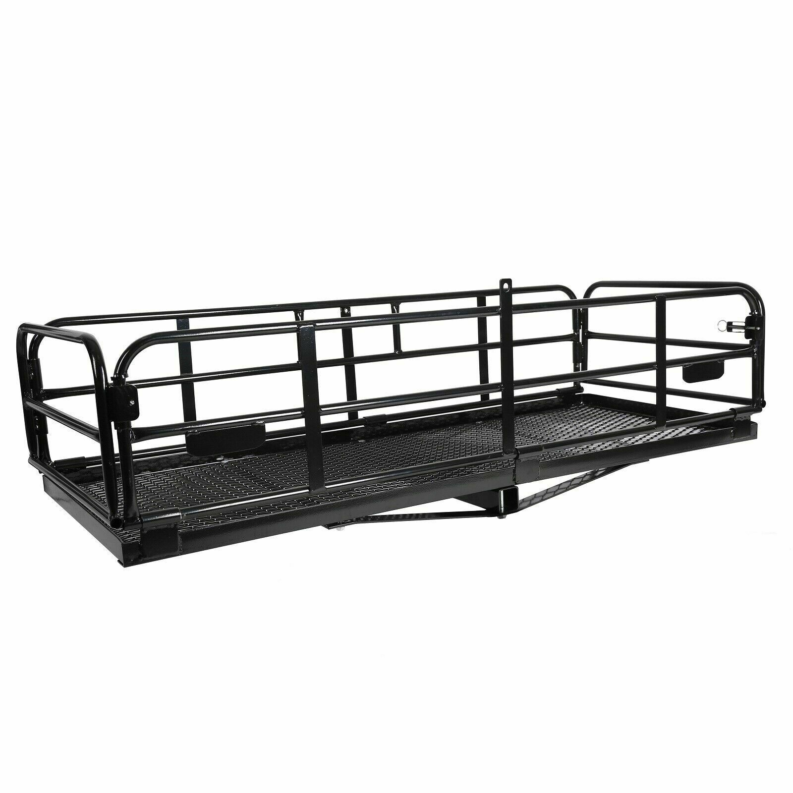 Teledu Multifunctional Folding Hitch-Mount Cargo Carrier Mounted Basket Luggage Rack