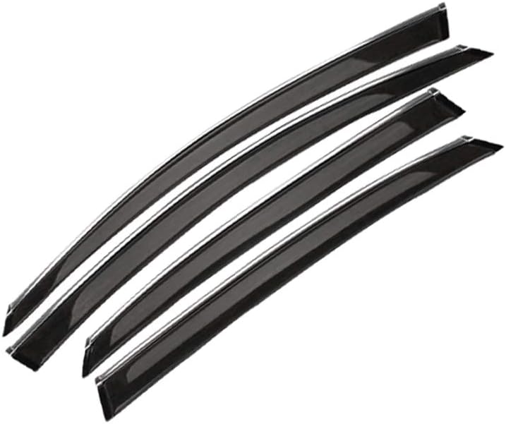 Side Window Deflectors for Audi Q5 2010-2018 4PCS Car Window Visor Sun Rain Smoke Vent Shade Tape-On Outside Visors