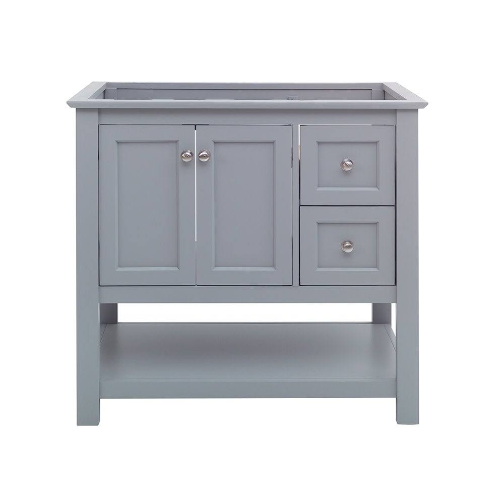 Fresca Manchester Regal 36x22 Gray Wood Veneer Traditional Bathroom Cabinet