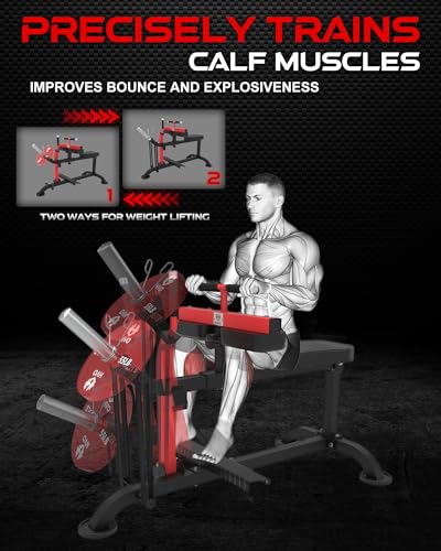 HVO Seated Calf Raise Machine: Calf Machine Home Gym Calf Workout Machine