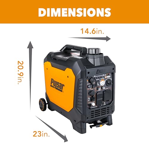 Pulsar 9500 Watt Tri Fuel Portable Inverter Generator, Remote Electric Start, CO Sensor, Parallel Capable, Super Quiet, Use for RV, Camping, Outdoor & Home, Gasoline, Propane, Natural Gas, NED95TiSRCO
