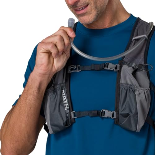 Nathan TrailMix Women's Running Vest/Hydration Pack. 12L (12 Liters) | 2L Bladder Included (2 liters). Zipper, Pockets.