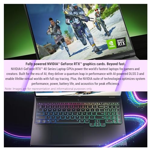 Lenovo Legion Pro 7i Gen 9, 14th Generation Intel Core i9-14900HX, 64 GB DDR5 RAM, 2 TB PCIe SSD, 16" WQXGA Display, Nvidia GeForce RTX 4090, Backlit Keyboard, Windows 11 Home, Black