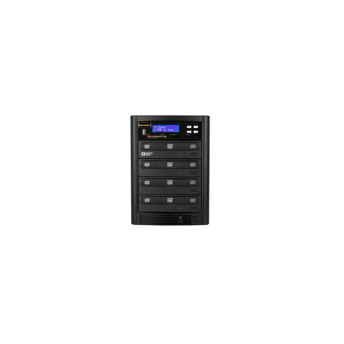 Aleratec DVD/CD Flash Copy Tower - DVD duplicator - external x4 - 48x (CD) / 20x (DVD±R) / 8x (DVD±R DL) 32x (CD) / 6x (DVD-RW)