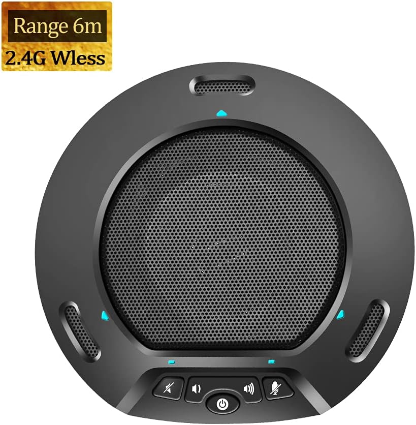 Runpu Video Conference System Bundle =2.4G Wireless Conference Speaker+HD1080P Conference Room Camera for Business Meeting Room