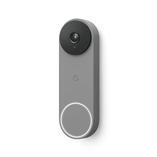 Google Nest Doorbell (Wired, 2nd Gen) - Wired Video Doorbell Camera - Doorbell Security Camera - Snow