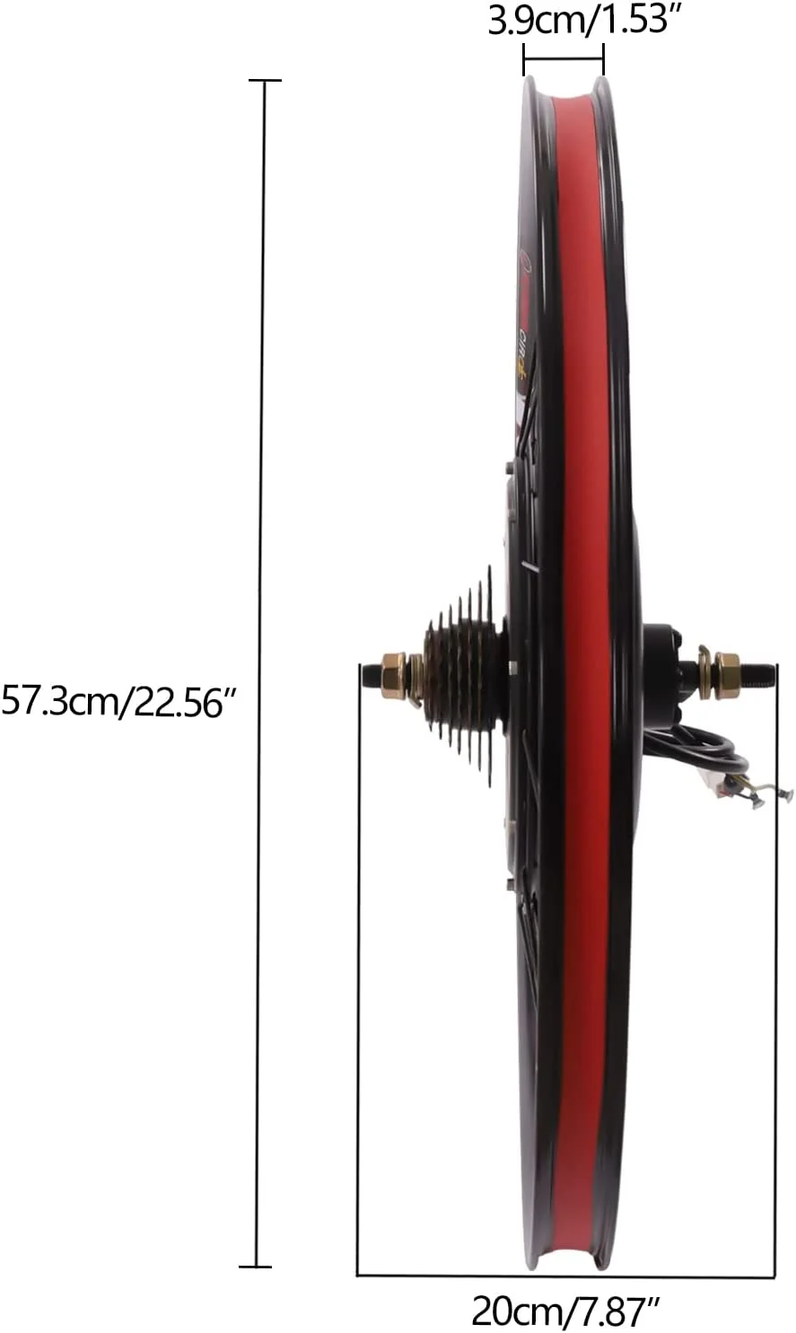 Miumaeov 27.5" Rear Wheel Electric Bicycle Conversion Kit Refitting LCD 72V 2000W Motor