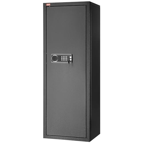 VEVOR Rifles Gun Safe, Rifle Safe with Lock & Digital Keypad, Quick Access Tall Gun Storage Cabinet with Removable Shelf, Rifle Cabinet for Home Rifle and Shotguns