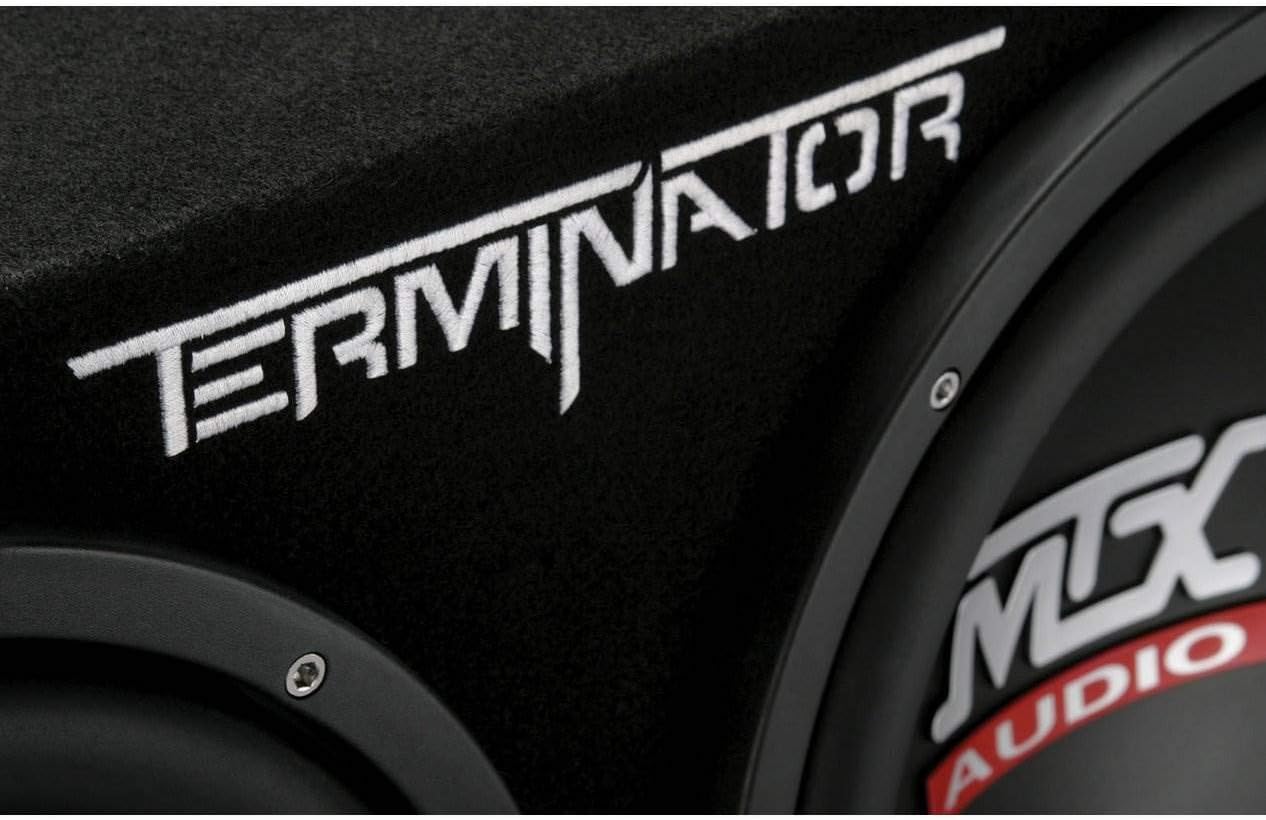 MTX 12-Inch 1200-Watt Car Audio Dual Loaded Subwoofer Box Enclosure with Venting System (2 Pack)