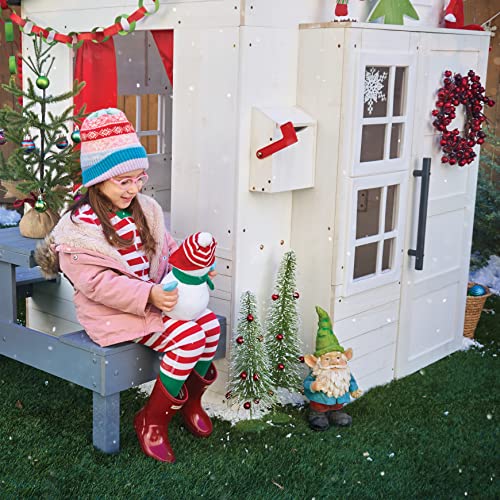 KidKraft Modern Outdoor Wooden Playhouse with Picnic Table, Mailbox and Outdoor Grill ,Gift for Ages 3+