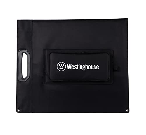 Westinghouse Portable 100W Solar Panel for Portable Power Stations, iPhone, iPad, Tablets, Laptop, with QC 3.0 USB and USB-C ports, DC Output, for Outdoors, Camping, RVs, and Travel