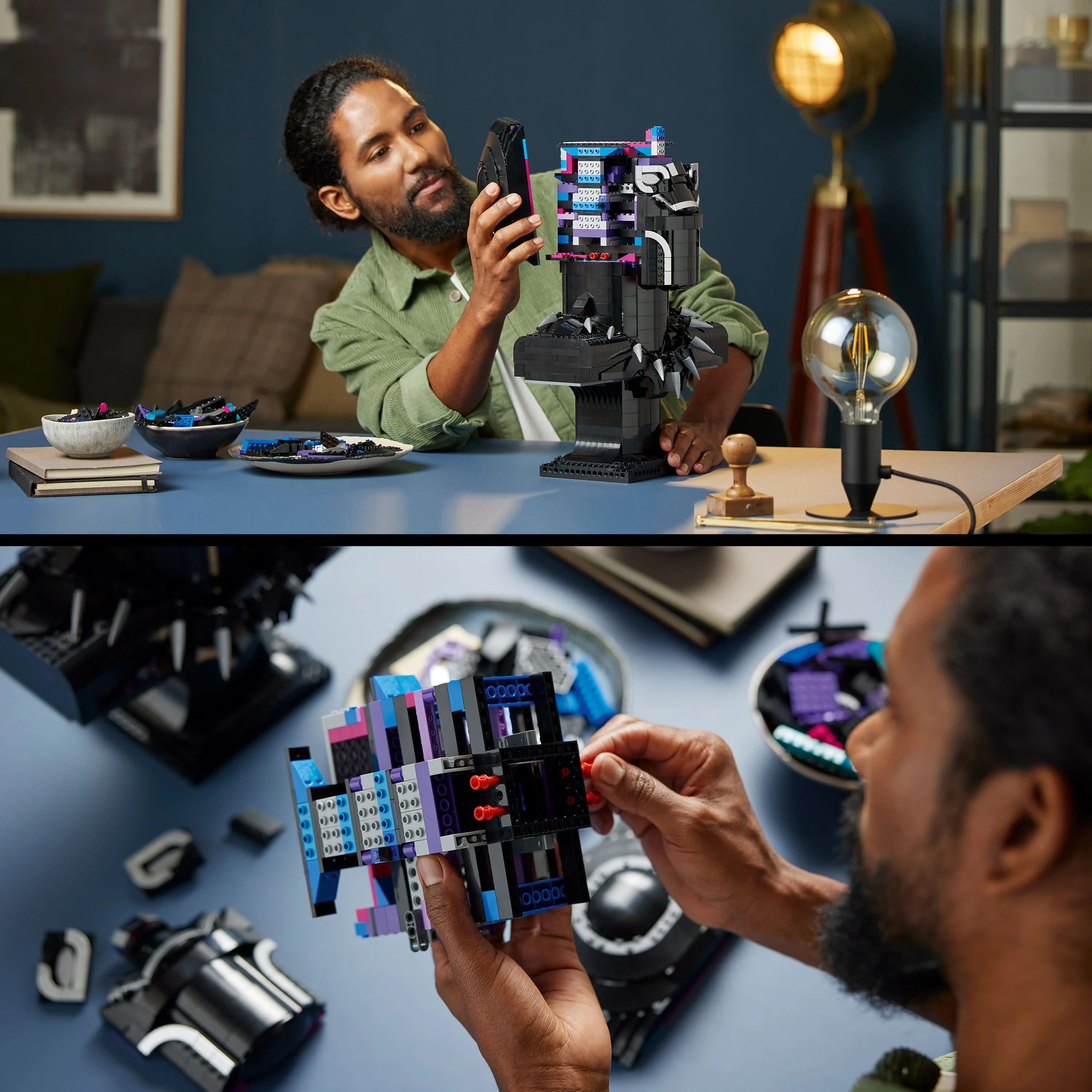 LEGO Marvel Black Panther, King T'Challa Model Building Kit 76215 Wakanda Forever Memorabilia