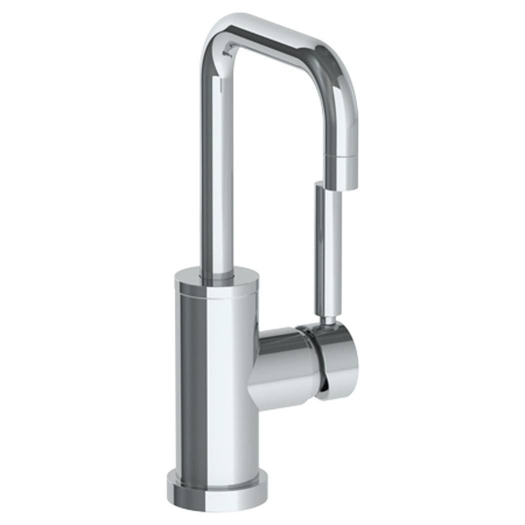 Watermark Loft 2.0 11 1/4x22 Single Hole Monoblock Square Bathroom Sink Faucet in Satin Elite Brass, Handles: Prince Handle, SKU