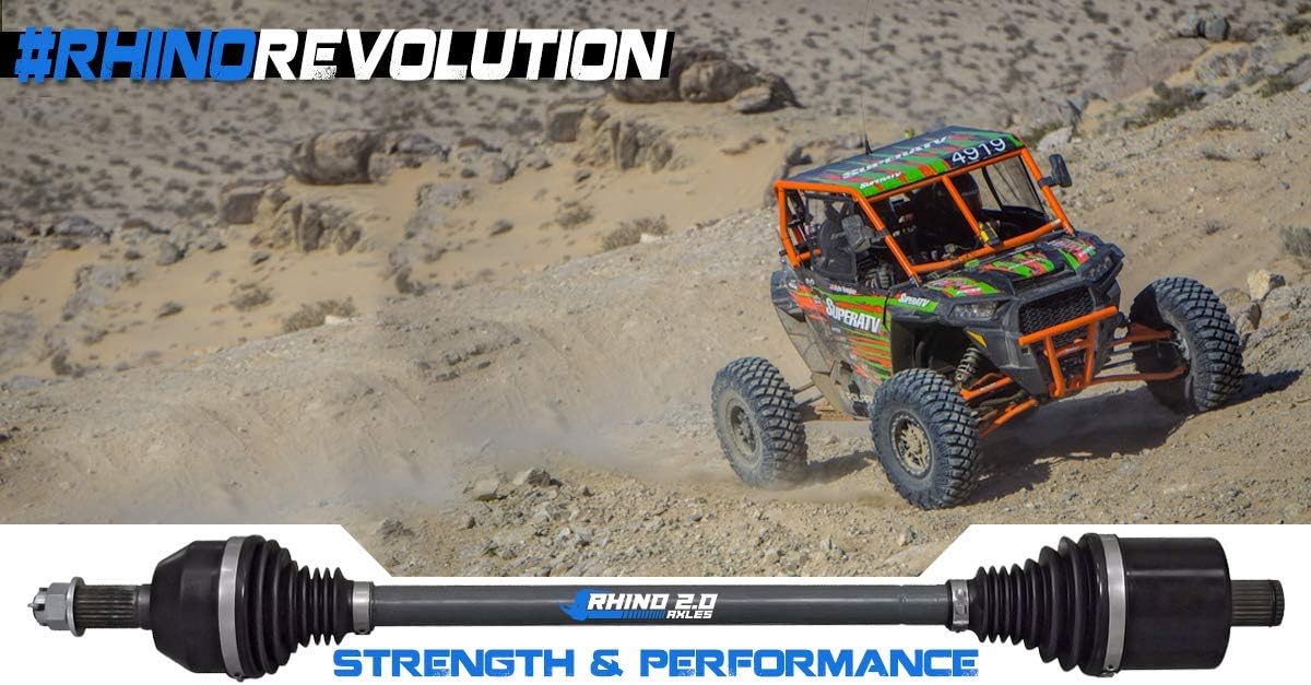 SuperATV Heavy Duty Rhino 2.0 Rear CV Axle for Polaris Ranger XP 900 High Lifter Edition - REAR - 2X Stronger Than Stock!