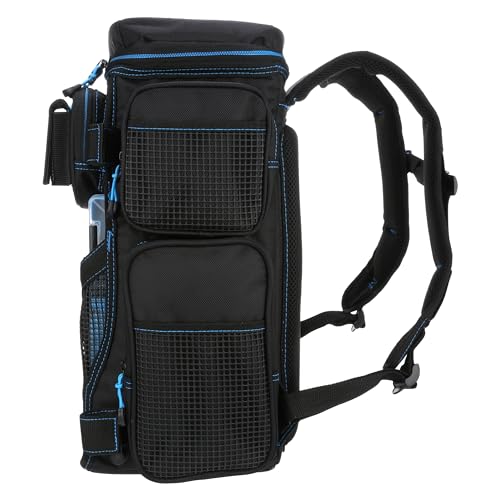 Evolution Fishing Drift Series Tackle Backpack – Seafoam, 3600 Size, Outdoor Rucksack w/ 6 Fishing Tackle Trays, Built In Rain Fly, Heavy Duty Fishing Backpack, Tackle Carrying Case