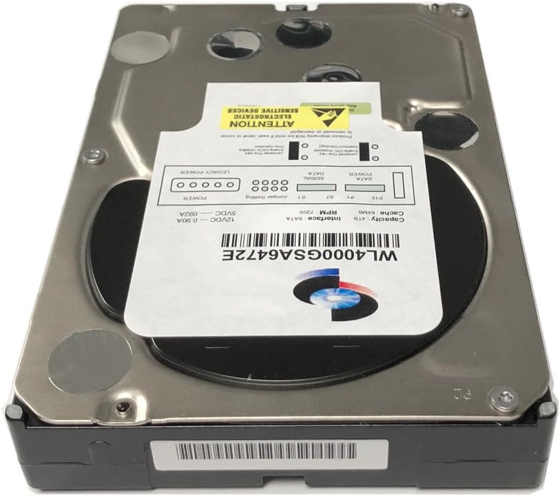 WL 4TB 7200RPM 64MB Cache SATA 6.0Gb/s (Enterprise Grade) 3.5 Hard Drive (for Server, RAID, NAS, DVR, Desktop PC) w/1 Year Warranty