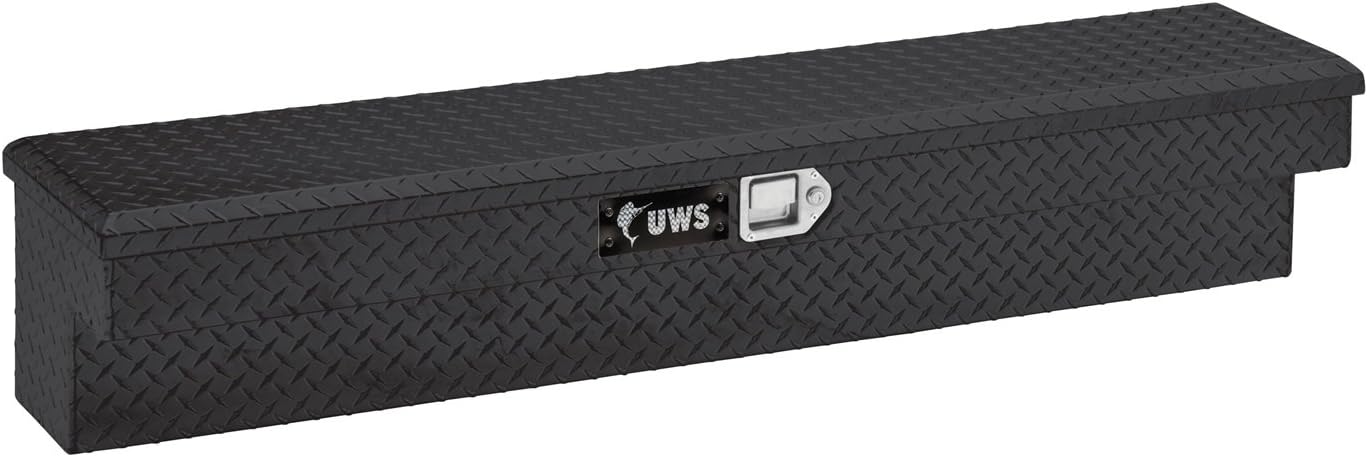 UWS TBSM-36-BLK Black 36" Single Lid Side Mount Tool Box with 2 Padded Handles