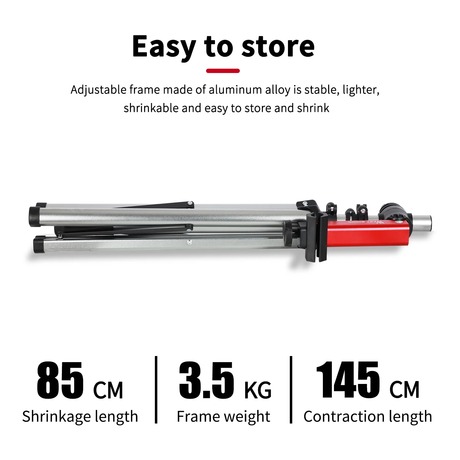 West Biking Adjustable Bike Repair Stand Bicycle Workstand with Tool Tray for Home Bicycle (Max 85 Lbs Load)