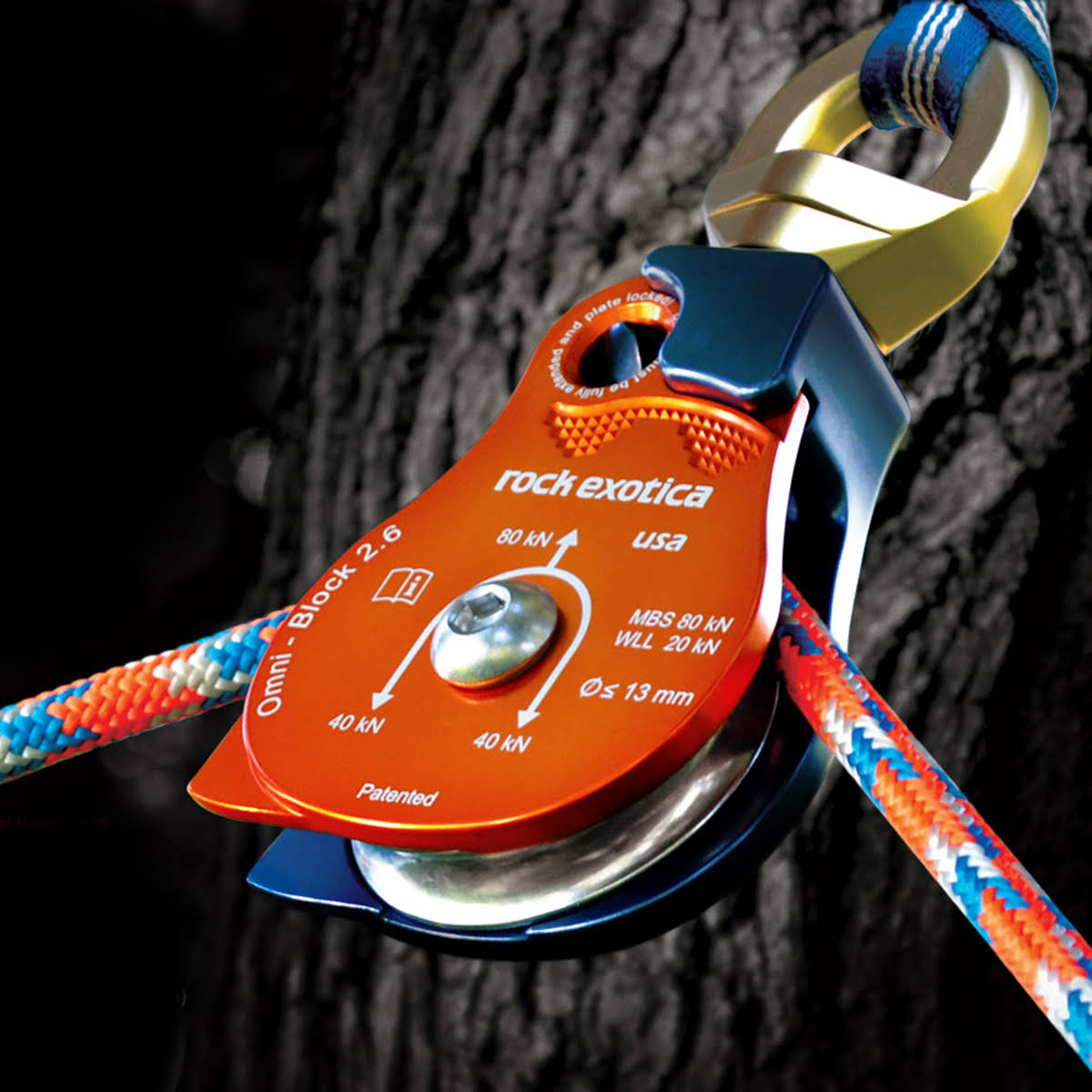Rock Exotica Omni-Block 2.6 in. Swivel Pulley