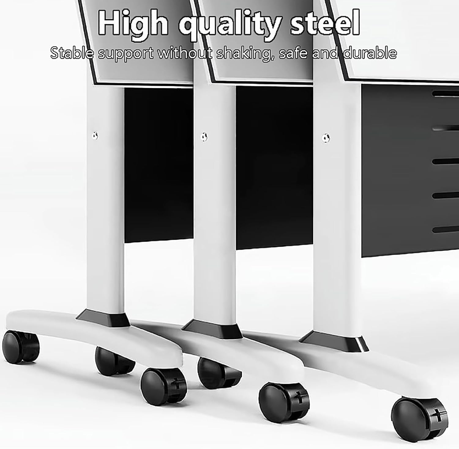 Conference Table Foldable Meeting Tables, Conference Rooms Training Rooms Flip Top Mobile Training Table, Rolling Meeting Table with Caster Wheels, Suitable for Office,Meeting Room,classr