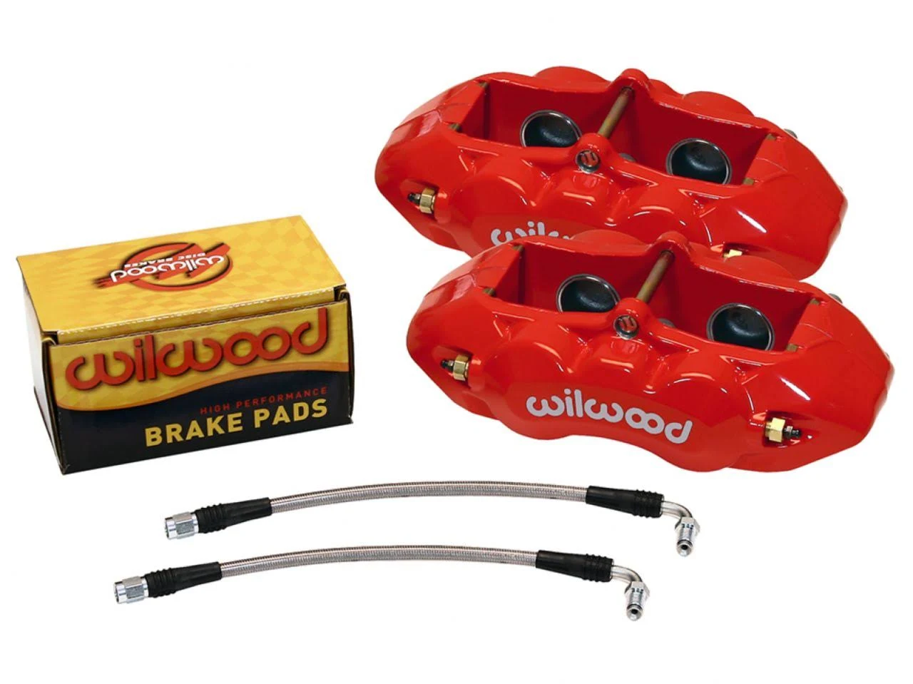 Wilwood 140-10790-R - D8-4 Rear Caliper Kit Red Corvette C2 / C3 65-82