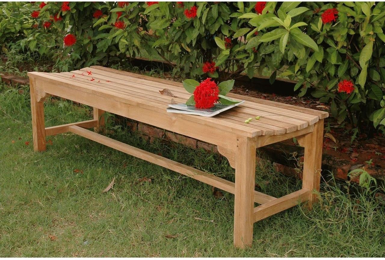 Anderson Teak BH-067B - No Cushion Hampton 3-Seater Backless Bench