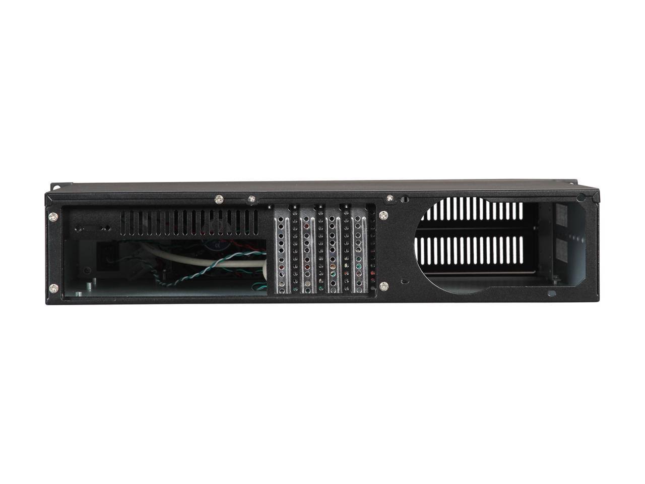 Athena Power RM-2U200H Black Aluminum / Steel 2U Rackmount Server Case