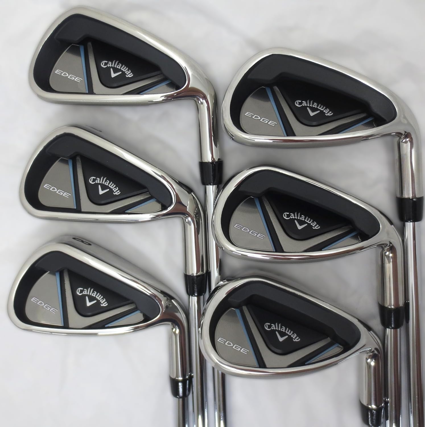 2024 Callaway Mens Complete Golf Set Driver, Wood, Hybrid, Irons, Odyssey Putter Right Handed Regular Flex, Black, White, Blue
