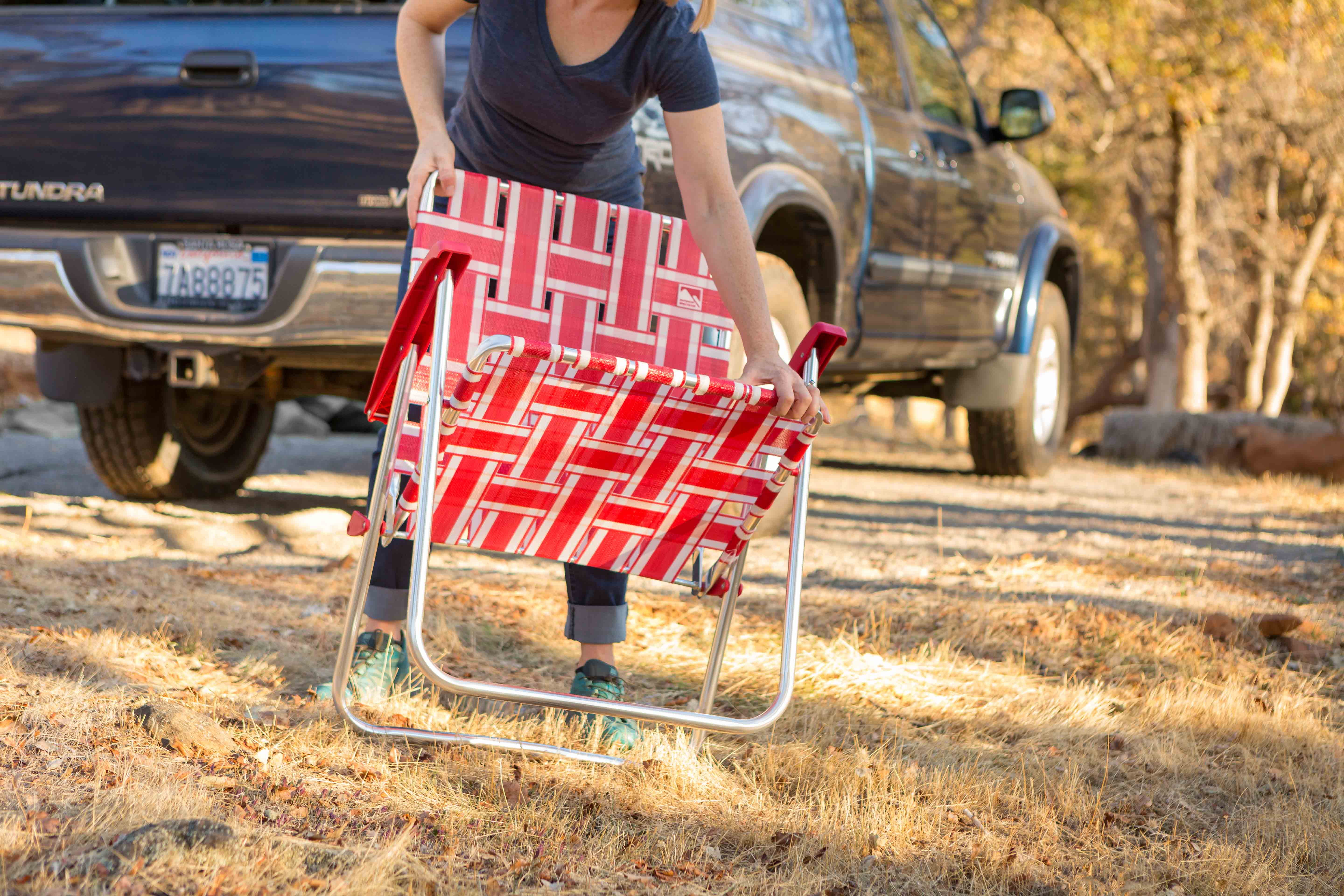 Outdoor Spectator (2-Pack) Classic Aluminum Webbed Folding Lawn / Camp Chair