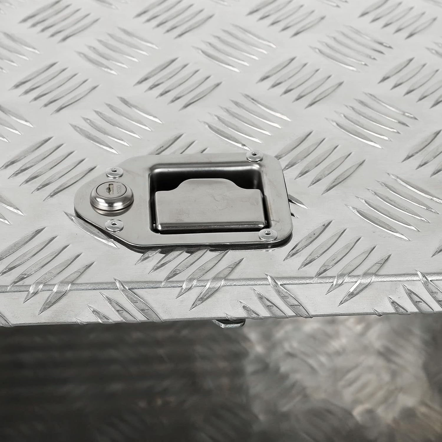LucaSng Trailer Tongue Box Wide Utility Trailer Tongue Tool Box Pick Up Aluminum Truck Tool Box 39 X 16.5 X 12 Inch Silver