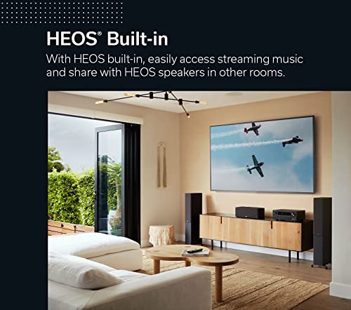 Denon AVR-X3800H 9.4-Ch Receiver - 8K UHD Home Theater AVR (105W X 9) Built-in Bluetooth, Wi-Fi & HEOS Multi-Room Streaming, Dolby Atmos, DTS:X, IMAX Enhanced & Auro 3D