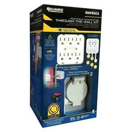 Reliance Controls 30 Amps 125 Volt 6 Circuits Surface Mount Generator Power TRANSFER Kit