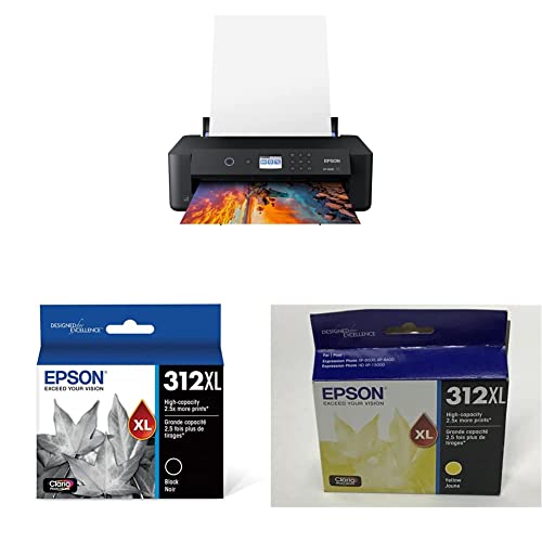 Epson Expression Photo HD XP-15000 Wireless Color Wide-Format Printer, Amazon Dash Replenishment Ready, Black, Large