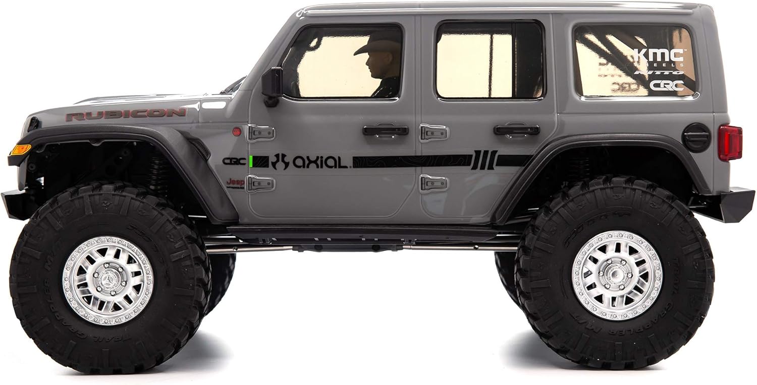 Axial RC Truck 1/10 SCX10 III Jeep JLU Wrangler with Portals RTR (Batteries and Charger Not Included), Gray, AXI03003BT1