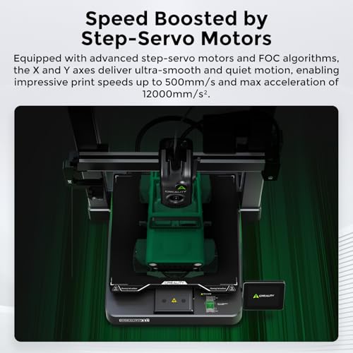 Creality Hi Combo 3D Printer, 4-Color CFS System, Auto RFID Filament Detection, 500mm/s Speed, All-Metal Frame, 260x260x300mm Build Volume, Smart Cloud Control