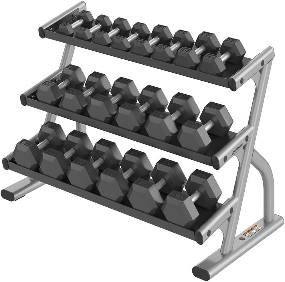 Hex Rubber 65Lb Each Dumbbell (1 Dumbbell)