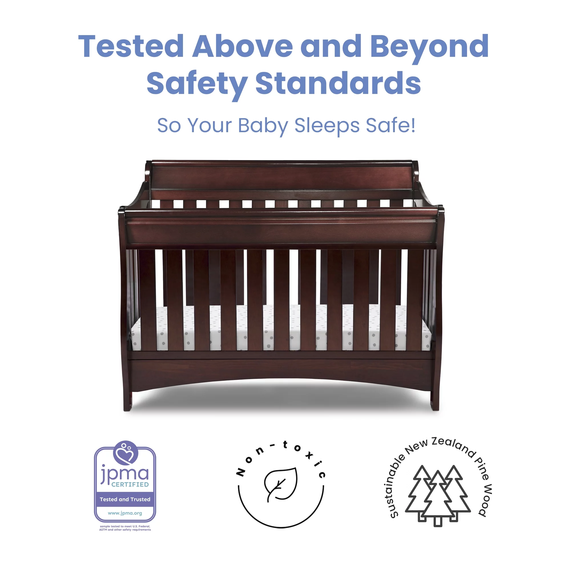 Delta Bentley S Series 4-in-1 Convertible Crib in Black Cherry Espresso