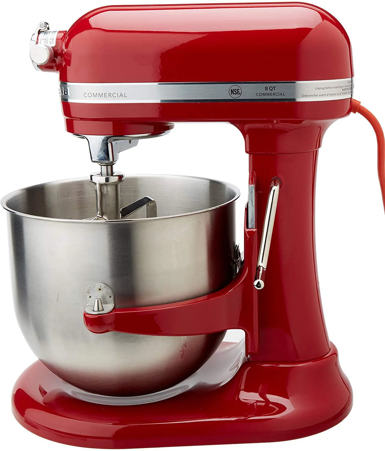 KitchenAid NSF Certified Commercial Series 8 Quart Bowl Lift Stand Mixer,