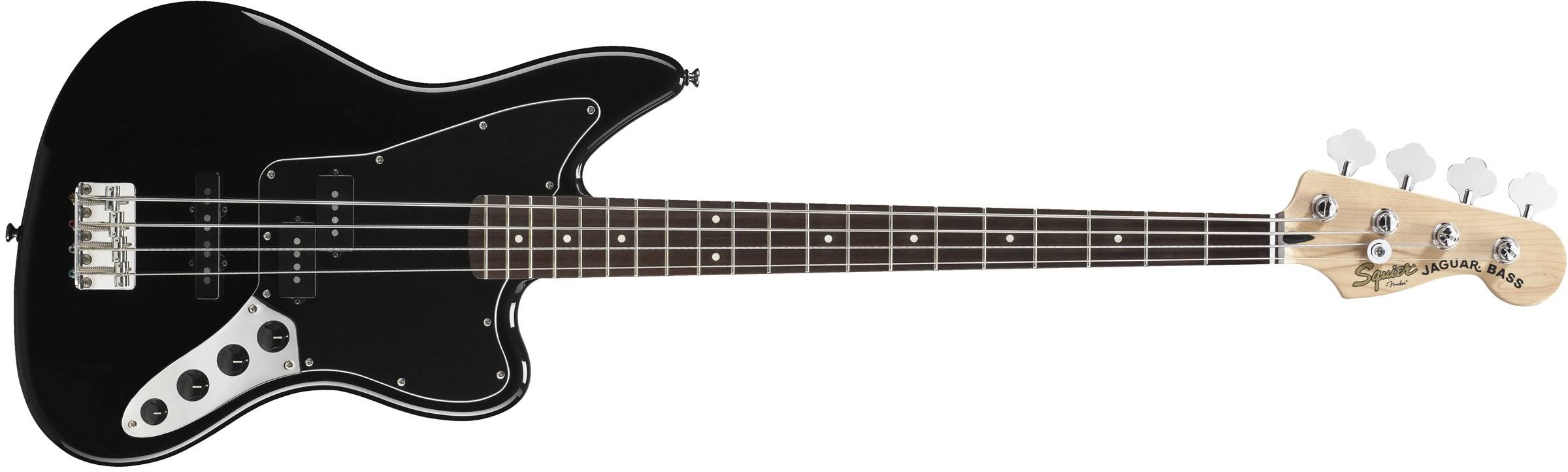 Fender Squier Vintage Modified Jaguar Bass Special Electric Bass Guitar, Black Finish