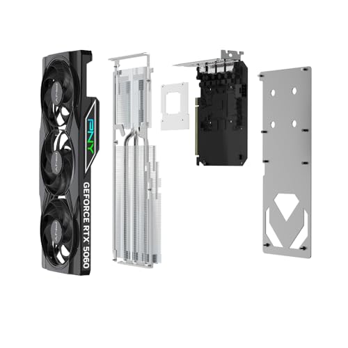PNY NVIDIA GeForce RTX™ 5060 8GB ARGB Overclocked Triple Fan Graphics Card (DLSS 4, PCIe® 5.0, HDMI®/DP 2.1, 2-Slot, Epic-X™ RGB Lighting)