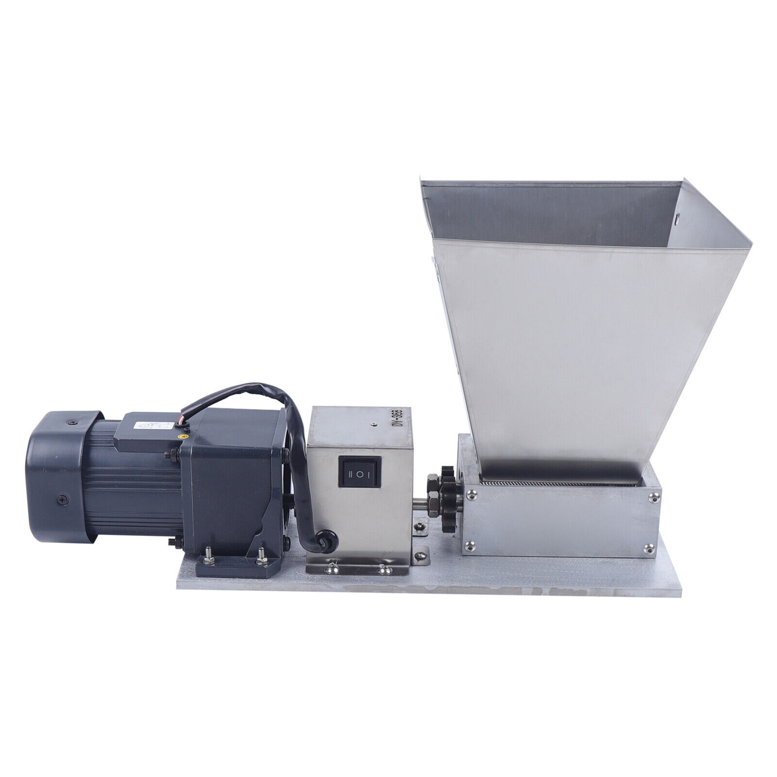 Malt Mill Electric Grain 60W  Rice Corn Grain Coffee Wheat Feed Mill Wet / Dry Cereals Grinder Mill 110V Homebrew Barley Multi-functional Grinder Malt Crusher 2 Roller w/ 4 Hopper Adjustable Roller