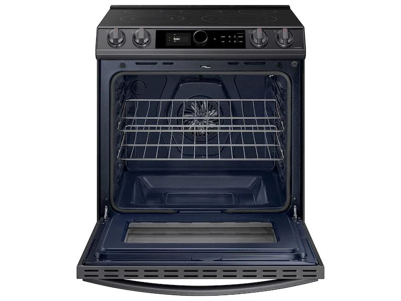 Samsung Ne63t8711s 30" Wide 6.3 Cu. Ft. Slide-In Electric Range - Fingerprint Resistant
