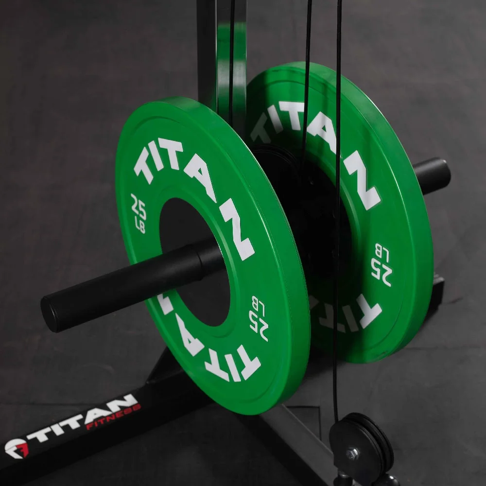Titan Fitness Cable Crossover Machine, Rated 440 LB, Upper Body Specialty Machine Weightlifting and Bodybuilding