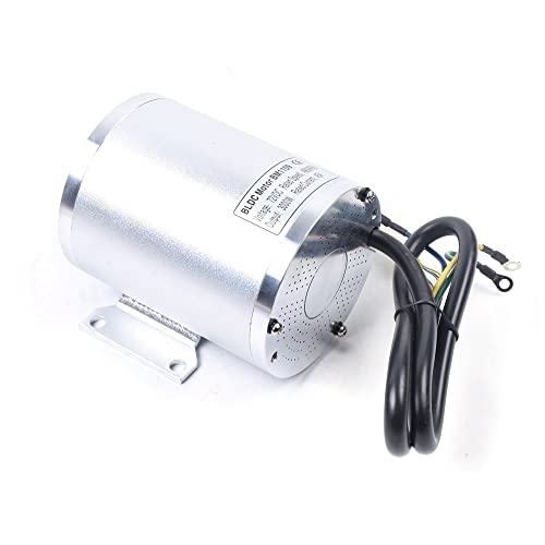 72V 3000W Electric Brushless DC Motor Complete Kit 5800RPM High-Speed Electric Motor with 60A 24WF Mosfet Controller for Electric Bike Scooter Bicycle Motorcycle Mid Drive Go Kart DIY