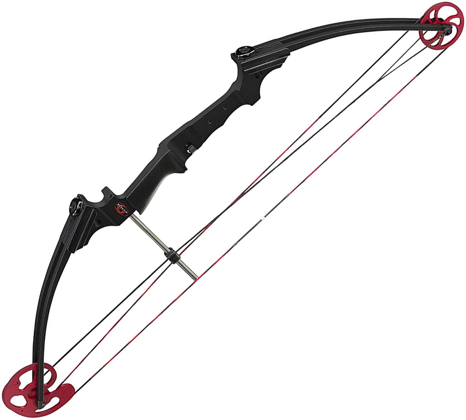 Genesis Archery Compound Bow w/Adjustable Draw Length from 15"-30" & Adjustable Draw Weight Range of 10 to 20 Pounds for Left-Handed, Black (2 Pack)