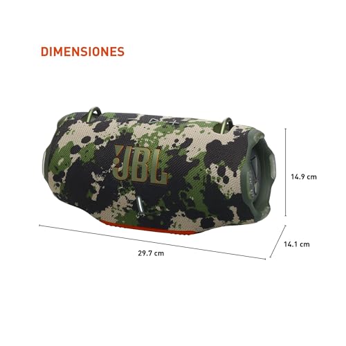 JBL Xtreme 4 - Portable Bluetooth Speaker, Powerful Sound and Deep Bass, IP67 Waterproof, 24 Hours of Playtime, Powerbank, PartyBoost for Multi-Speaker Pairing (Black)