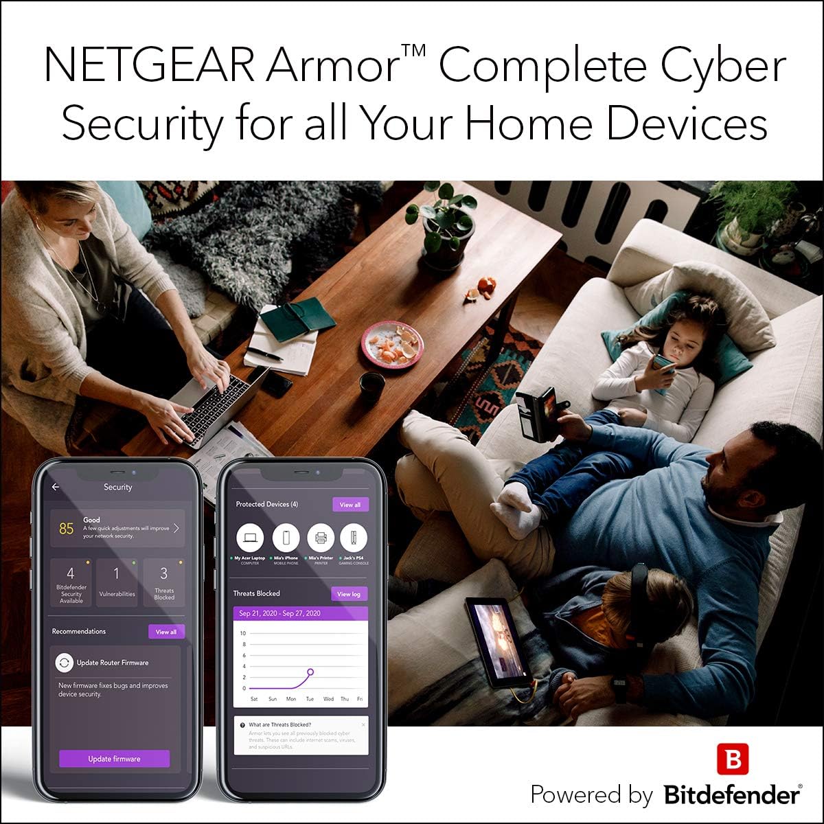 NETGEAR Nighthawk X6S Smart Wi-Fi Router (R8000P) - AC4000 Tri-band Wireless Speed (Up to 4000 Mbps) | Up to 3500 Sq Ft Coverage & 55 Devices | 4 x 1G Ethernet and 2 USB Ports