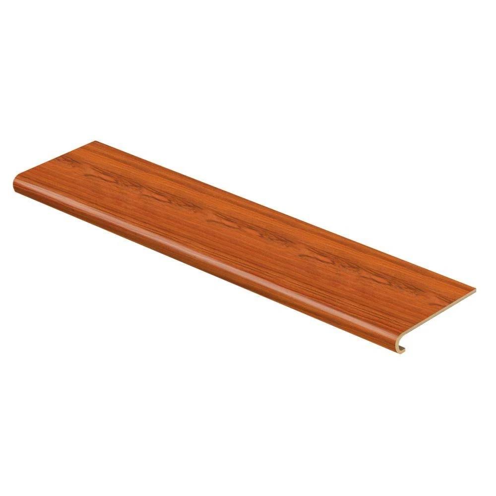 Cap A Tread Paradise Jatoba 47 in. Length x 12-1/8 in. Deep x 1-11/16 in. Height Laminate to Cover Stairs 1 in. Thick, Medium